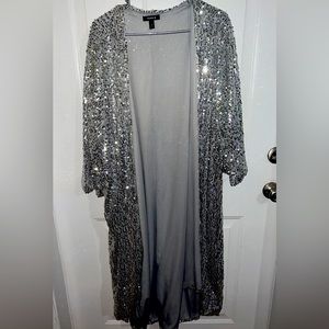 Torrid Sequin mid sleeve cardigan